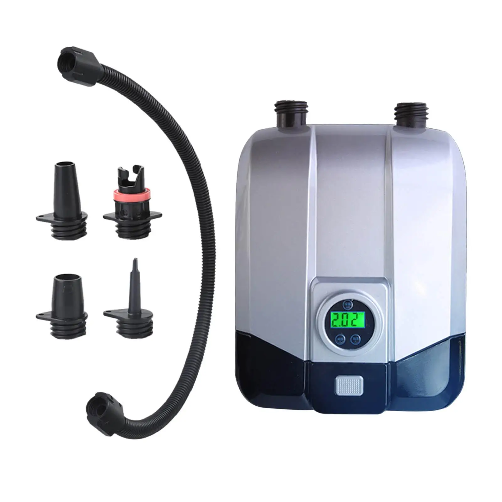 Electric Air Pump Rechargeable LCD Display Inflator Deflator for Pools 