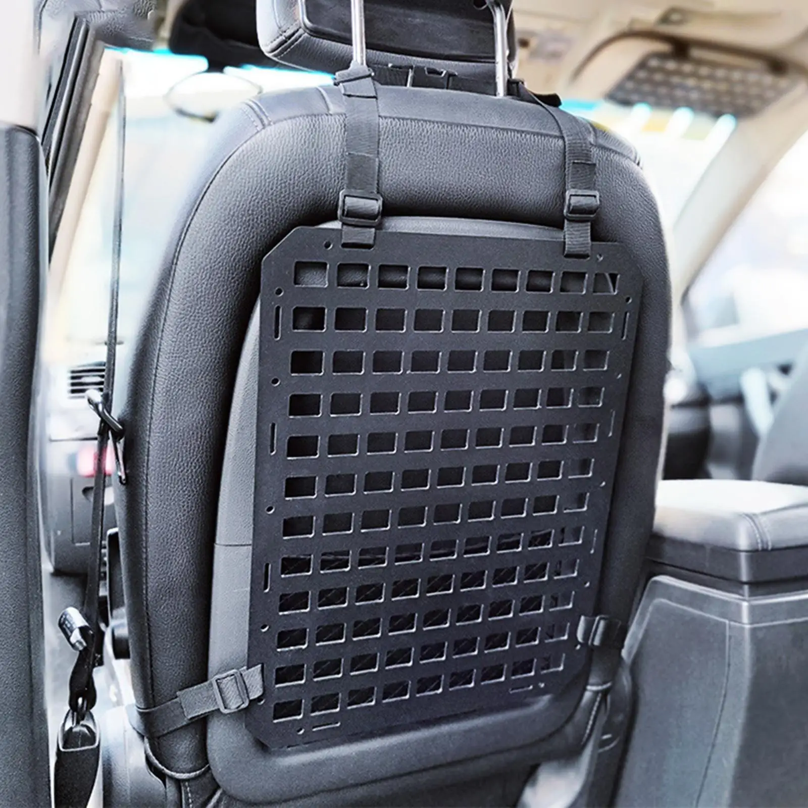 Molle Panel for Vehicles Large Capacity Headrest Organizer Panel Accessory Insert Car Seat Panel Durable Platform for Vehicles