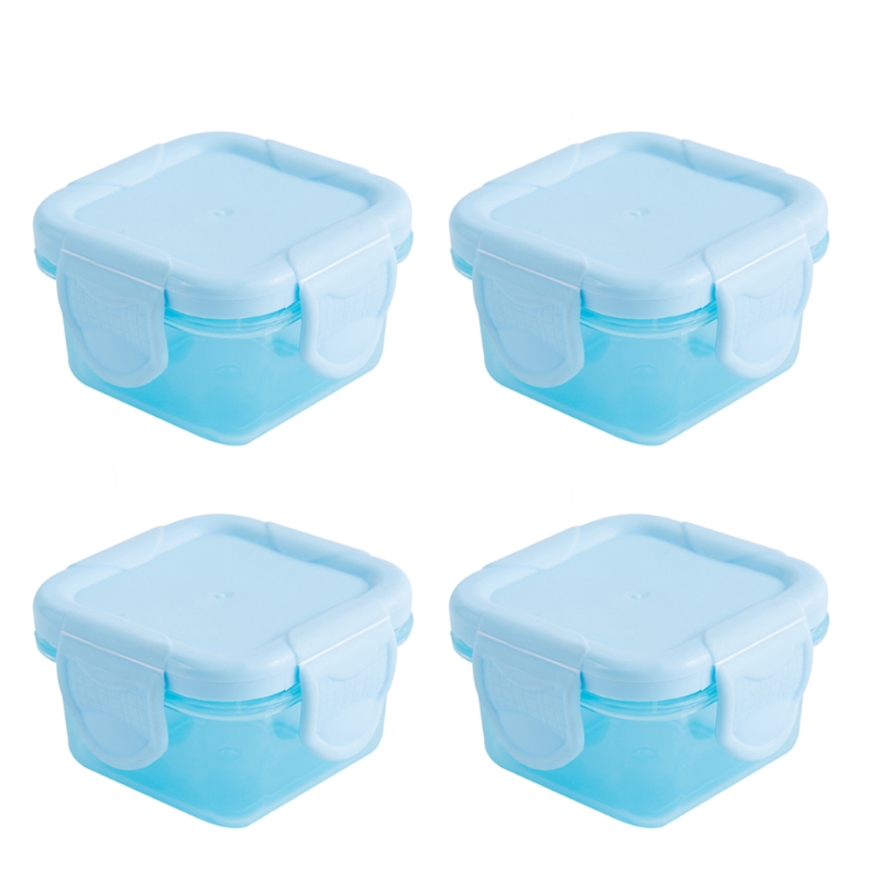 Set mit 4 Baby-Lebensmittel-Gefrierschränken für Neugeborene, 60 ml, Aufbewahrungsbehälter in 6 Farben, Mini-Lebensmittelgewürz – Detail 9