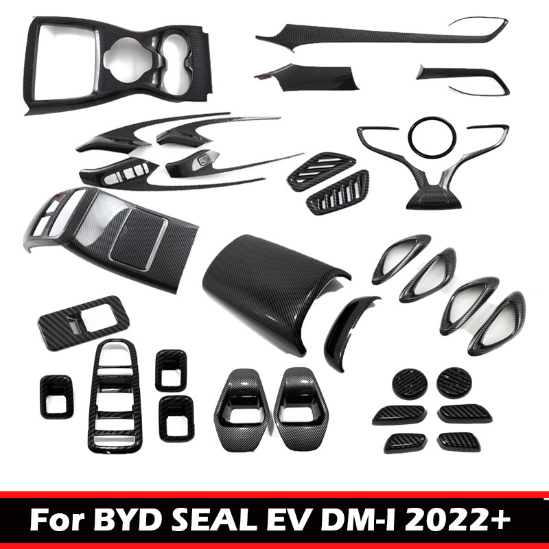 LHD For BYD SEAL EV 2022 Car Interior Accessories Center Control Door Armrest Window Switch Gear Shift Panel AC Air Outlet Cover