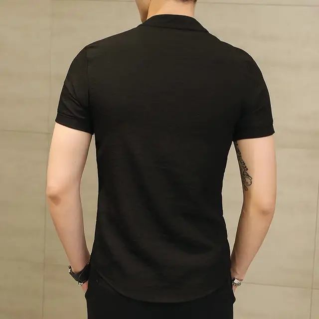 Summer Men′ S Short Sleeve 100% Cotton L''v Printed Shirt - China Men's  Shirt and Man Tshirt price