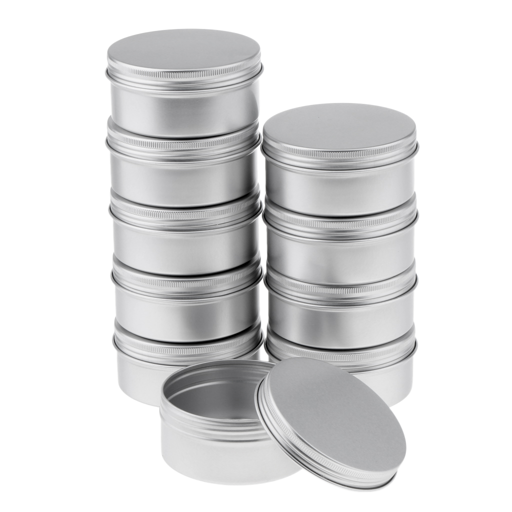 1 150ml/ Aluminum Tin Jars Cosmetic Empty Screw Lid Containers Lip Balm Cans