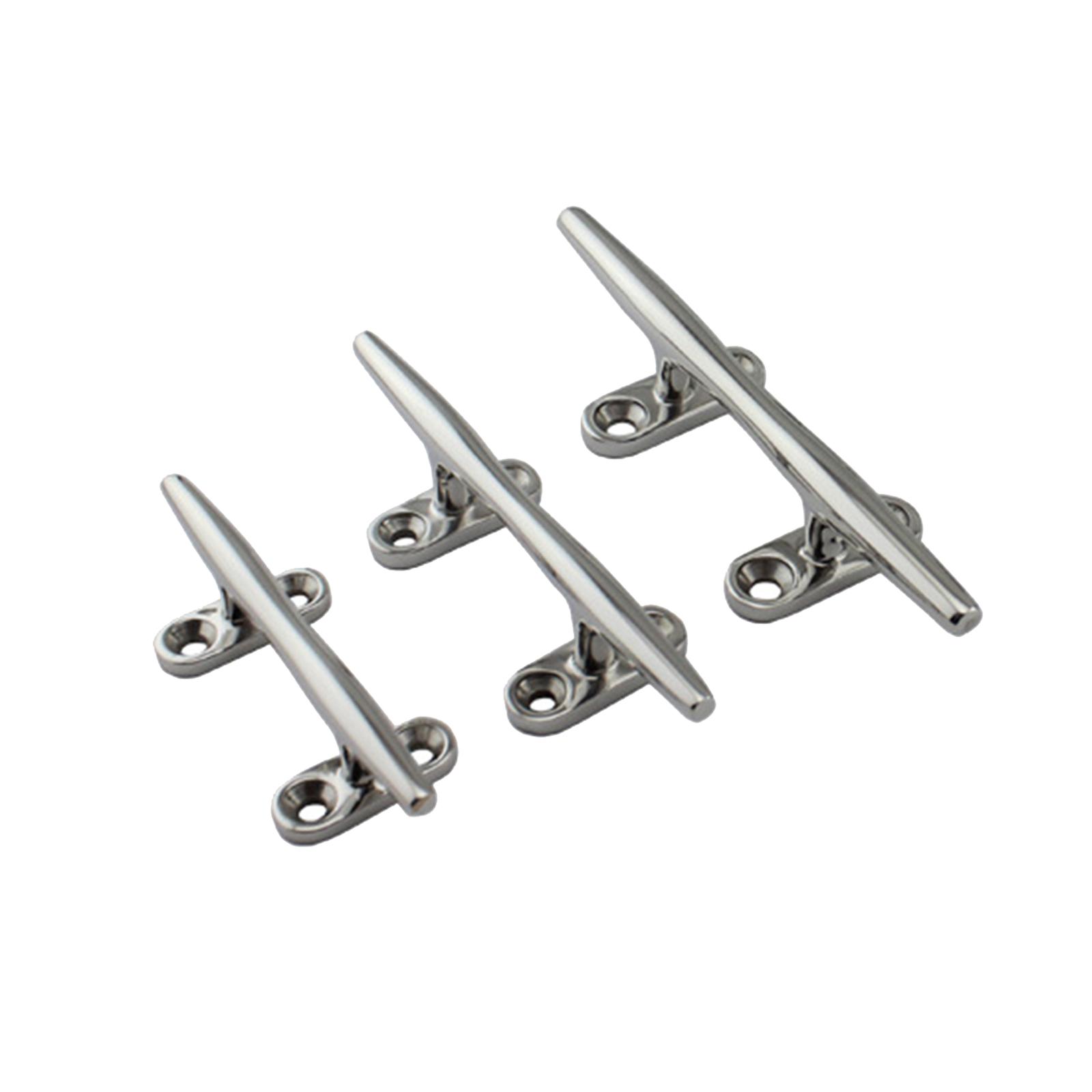 Boat Cleat Professional Sturdy Heavy Duty with 4 Screws 316 Stainless Steel Marine Grade for Watercraft Yacht Kayaks