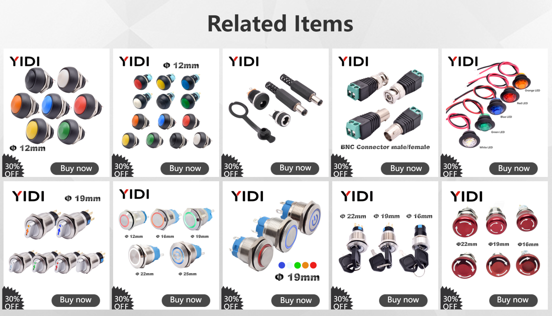 equipamentos e utensílios elétricos