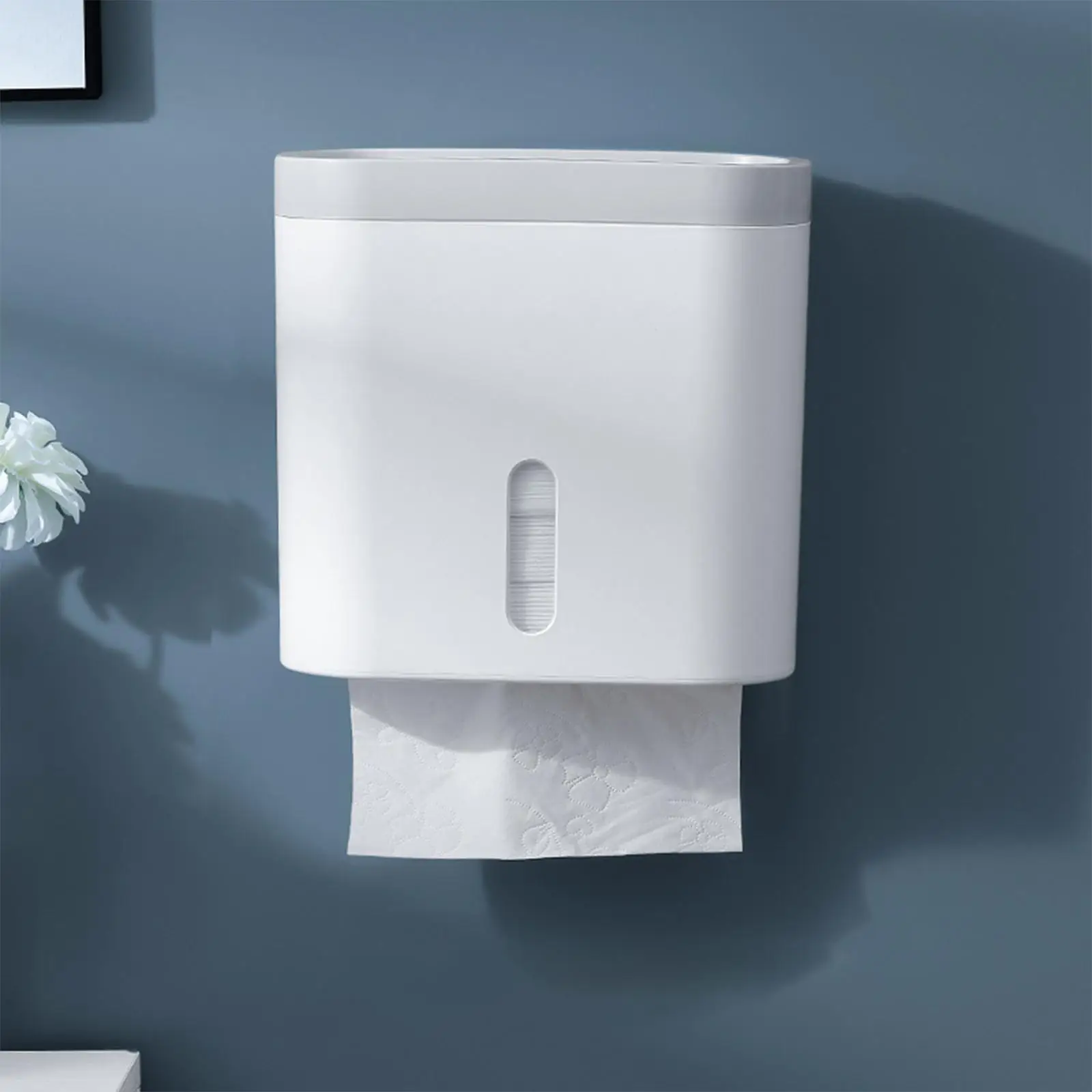 Wall Mount Paper Holder No Punching Toilet Paper Holder for Washroom Bathroom