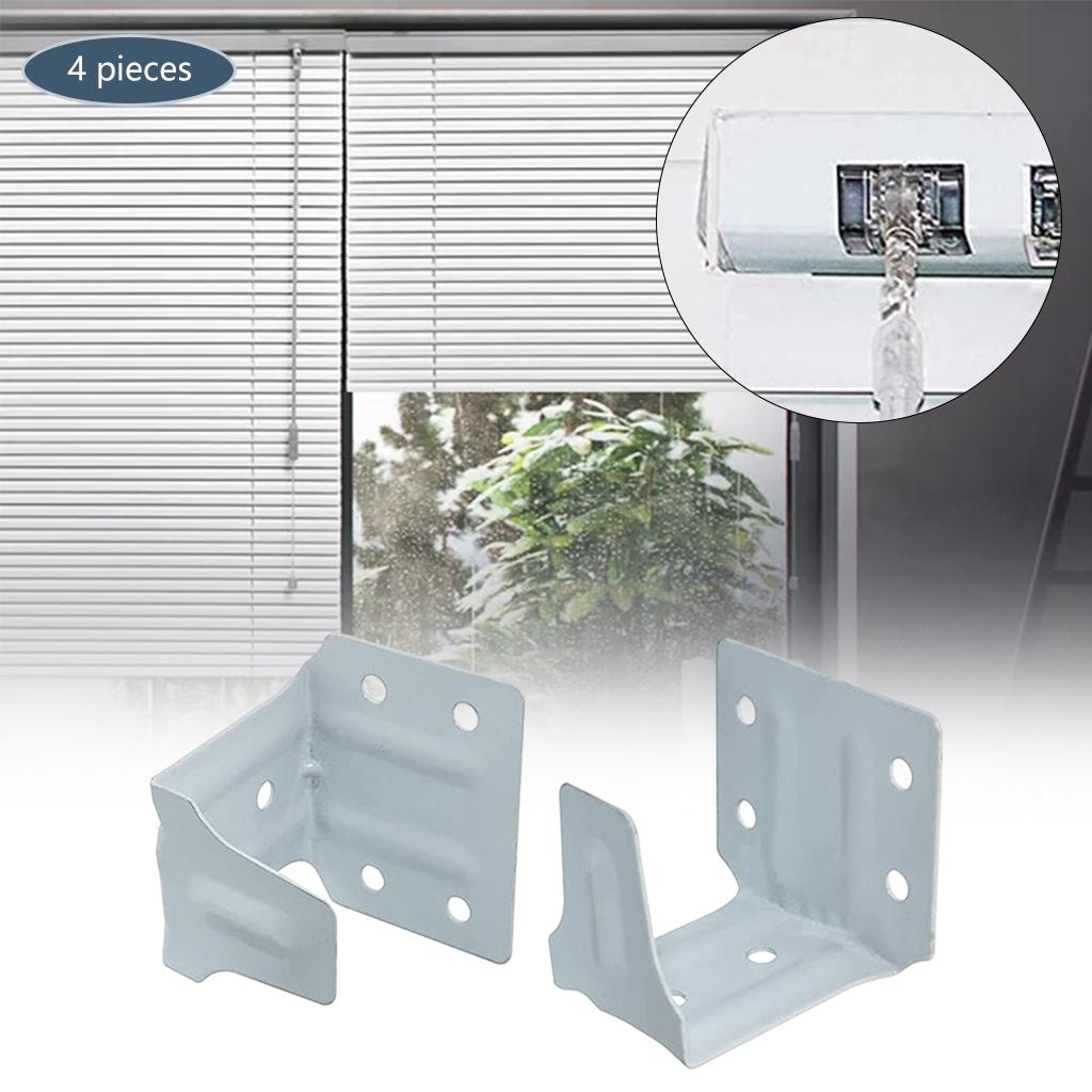 4x Blinds Center Support Mounting Brackets for Blind Home Office Wood Faux Blinds