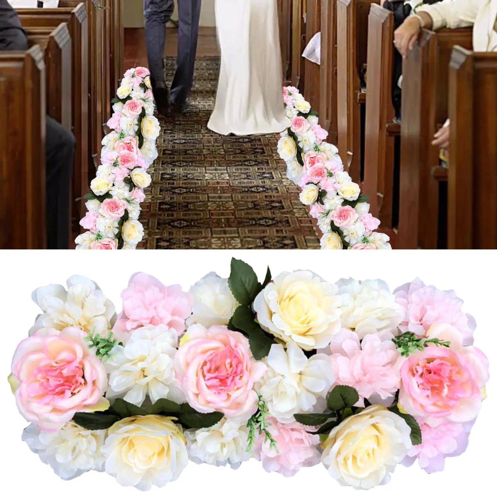 Artificial Flower Wall Backdrop DIY Arched Door Flower Row Wedding Road Cited Flowers Flowers Wall Panel for Party T Station