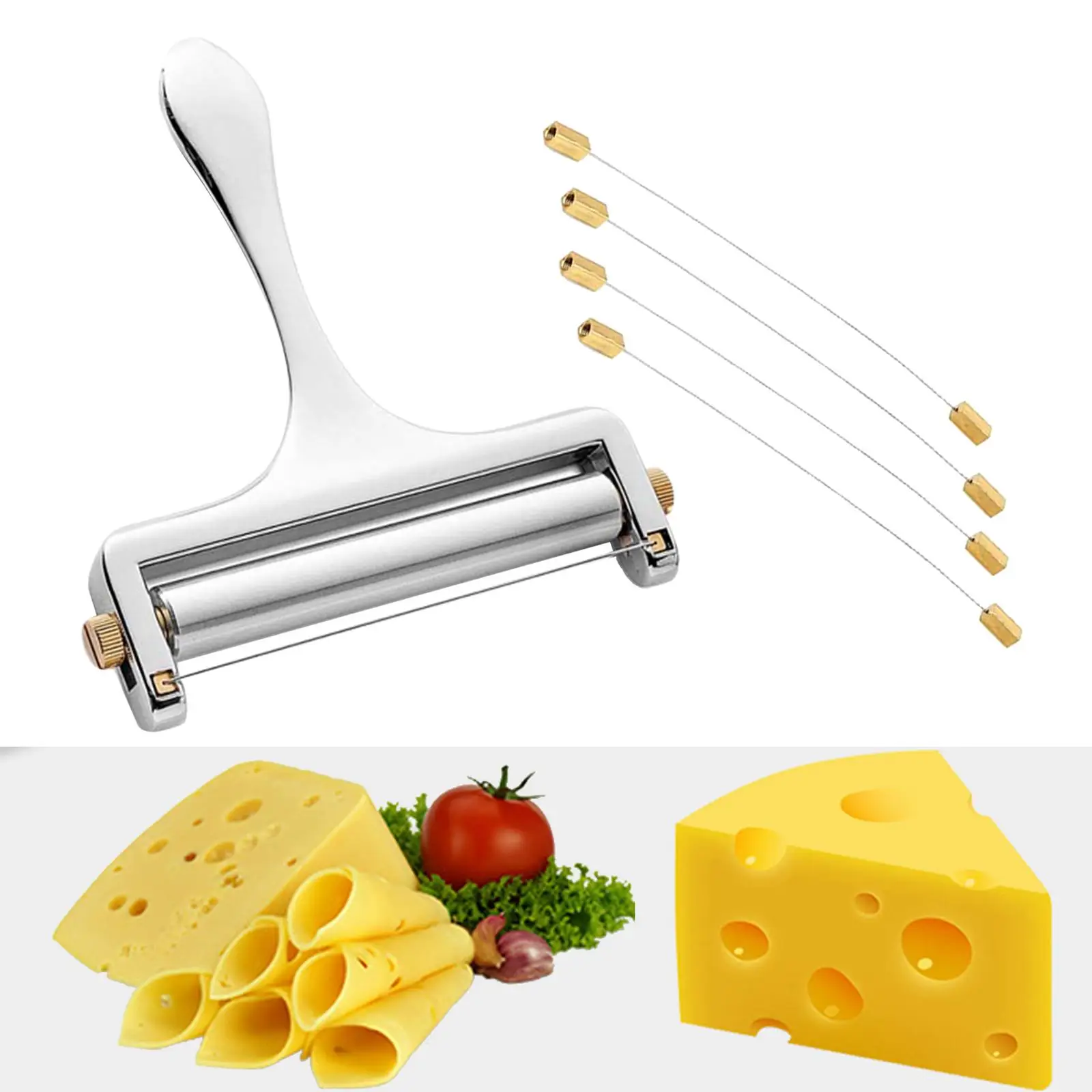 Cheese Slicer Cooking   Cheese Cutter Curler Shaver for Mozzarella Raclette  4 Extra Wires