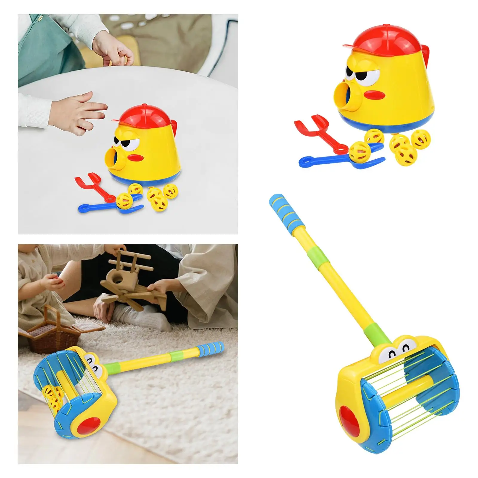 Launching Ball Kids Toy Durable Material Cute Appearance Kids 2 Years up