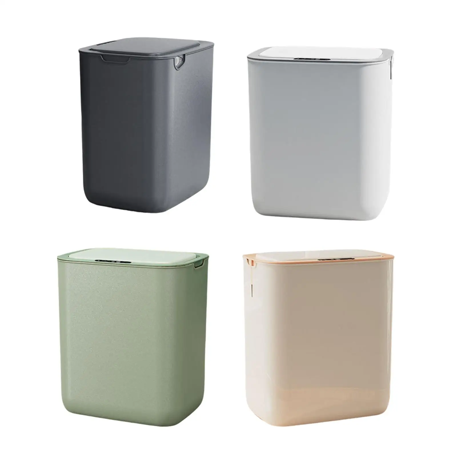 Smart Induction Trash can Large Capacity Trash Can with Lid Rubbish Bin Electric Bin for Office Living Room Bedroom