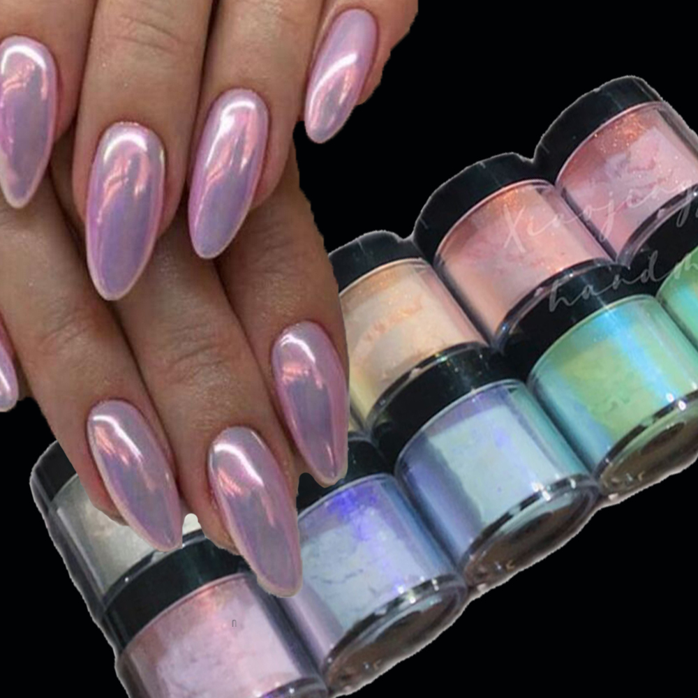 Best of 3D Mermaid Aurora Nail Powders Net-5g Unicorn Chrome Pigment Dust With Bottled Iridescent Dip Powder Nail Pigment &amp;*&amp; Reviews & Tips