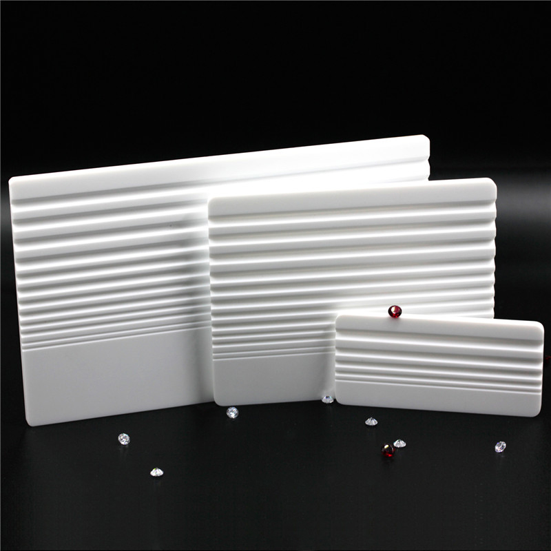 Ultra White Diamond Gemstone Sorting Color Grade Tray Grooved Plastic Tray Professional Gemological Tools
