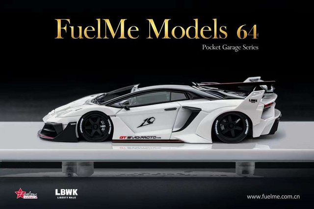 Fuelme× LibertyWalk AVENTADOR リバティー ミニカー 1/43 Fuelme