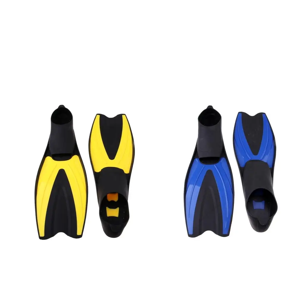 1 Pair Adults Underwater Flippers Training Fins Scuba Diving Snorkeling