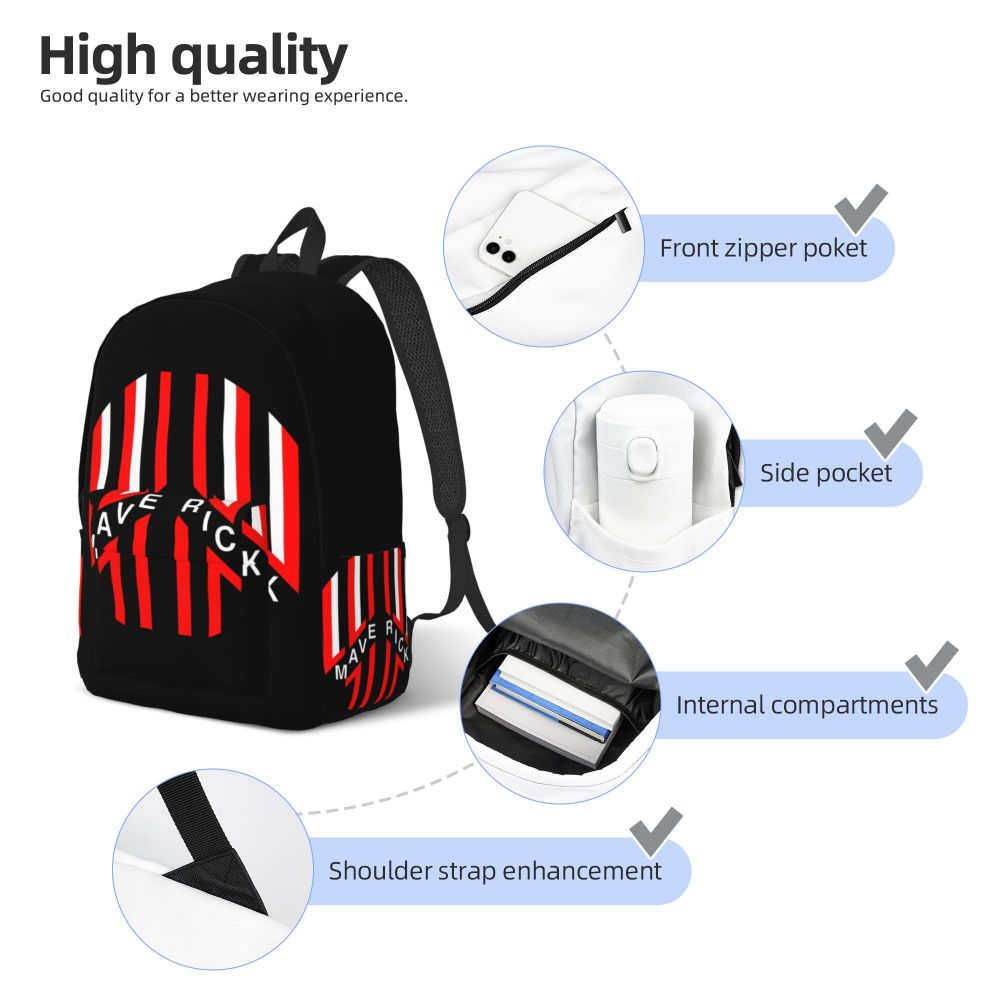 Mochila Homens Mulheres Escola Computador Bookbag Filme