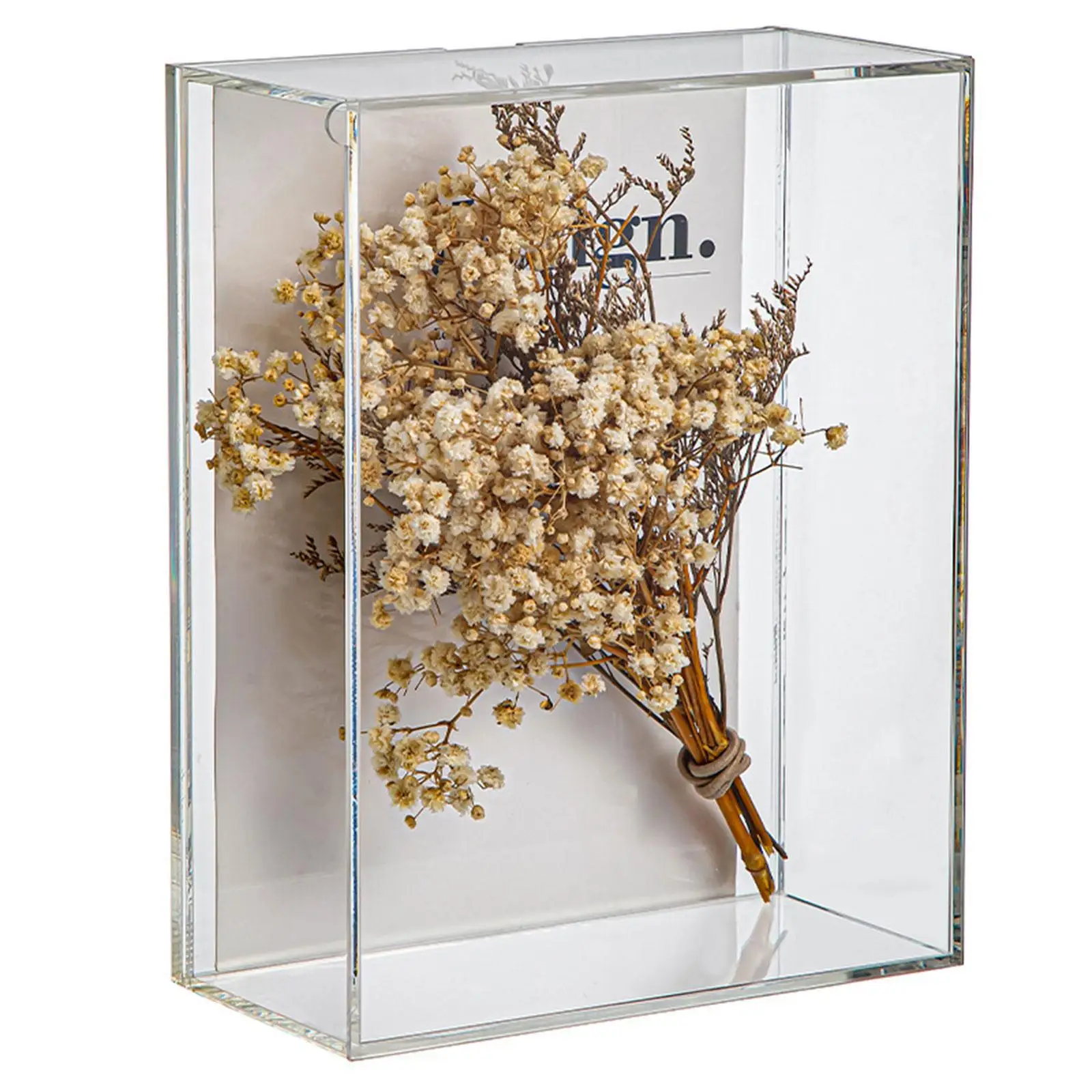 Shadow Box 3D Picture Frame Display Case Exhibition Dry Flowers Frame Dried