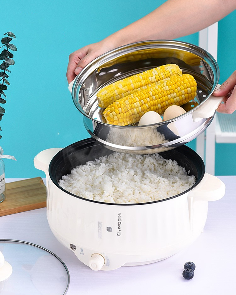 Description Picture 3 of item26CM Electric Multicooker Non-stick 1-5 People Rice Cooker Single/Double Layer Household Rice Cookers Hot Pot Foy Home Dormitory
