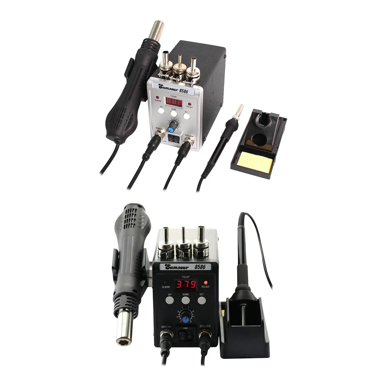 Electric Welding Tool Adjust Temperature Hot Air Rework 60W Soldering Station for Phone Laptop Maintenance Home Appliance