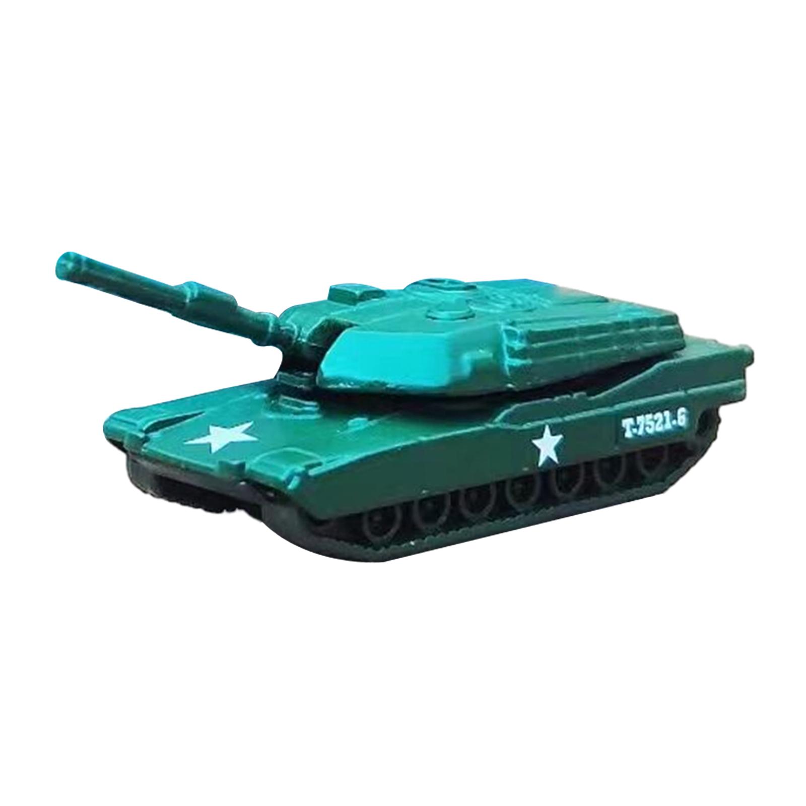 1/64 Tank Model Desk Decor Car Model Ornaments for Kids Boys Holiday Gifts