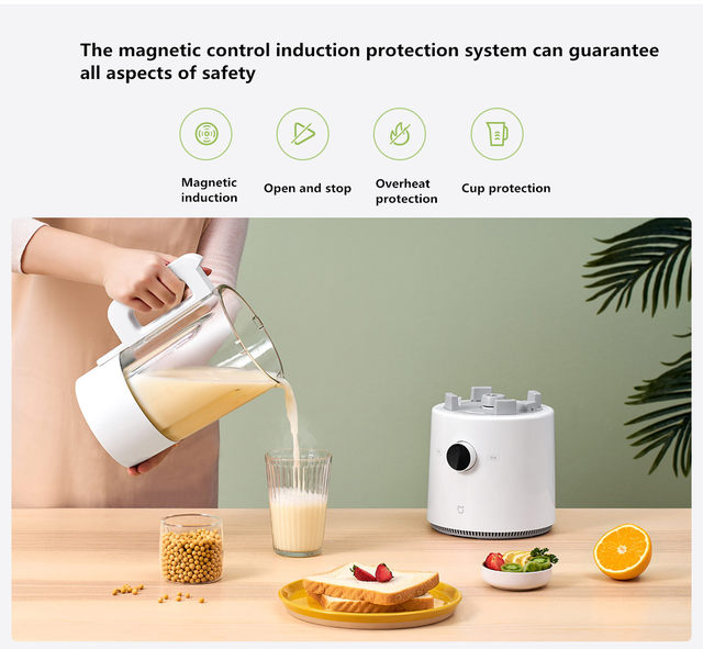 Xiaomi Mijia Smart Blender Mixer Food Vegetable Processor Electric Juicer  For Home Kitchen Professional Soymilk Maker 1600ml - Blenders - AliExpress