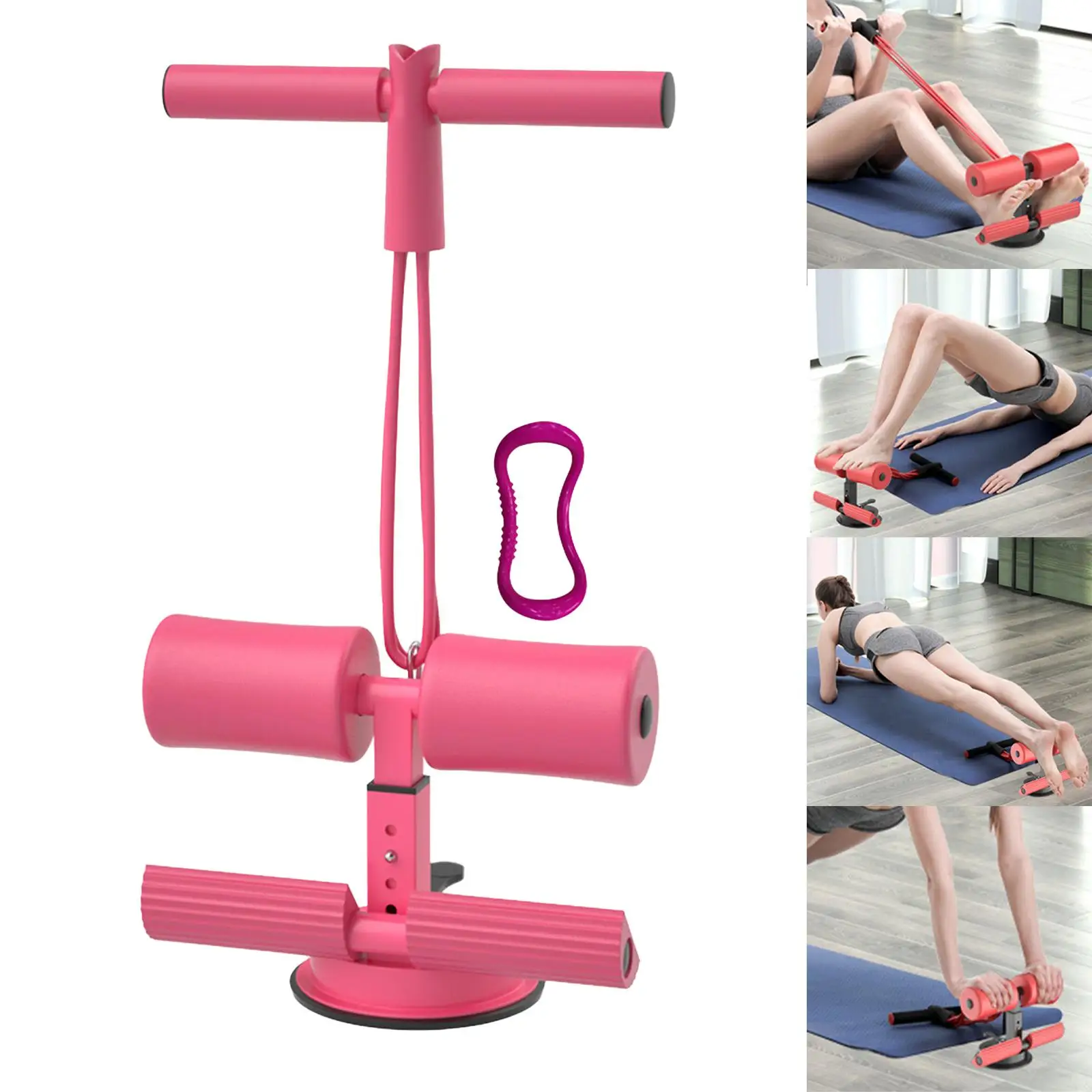 Ankle Support Attachment Machine Adjustable Abdominal Equipment Device Portable Sit up Rack for Fitness Workout Sports Travel