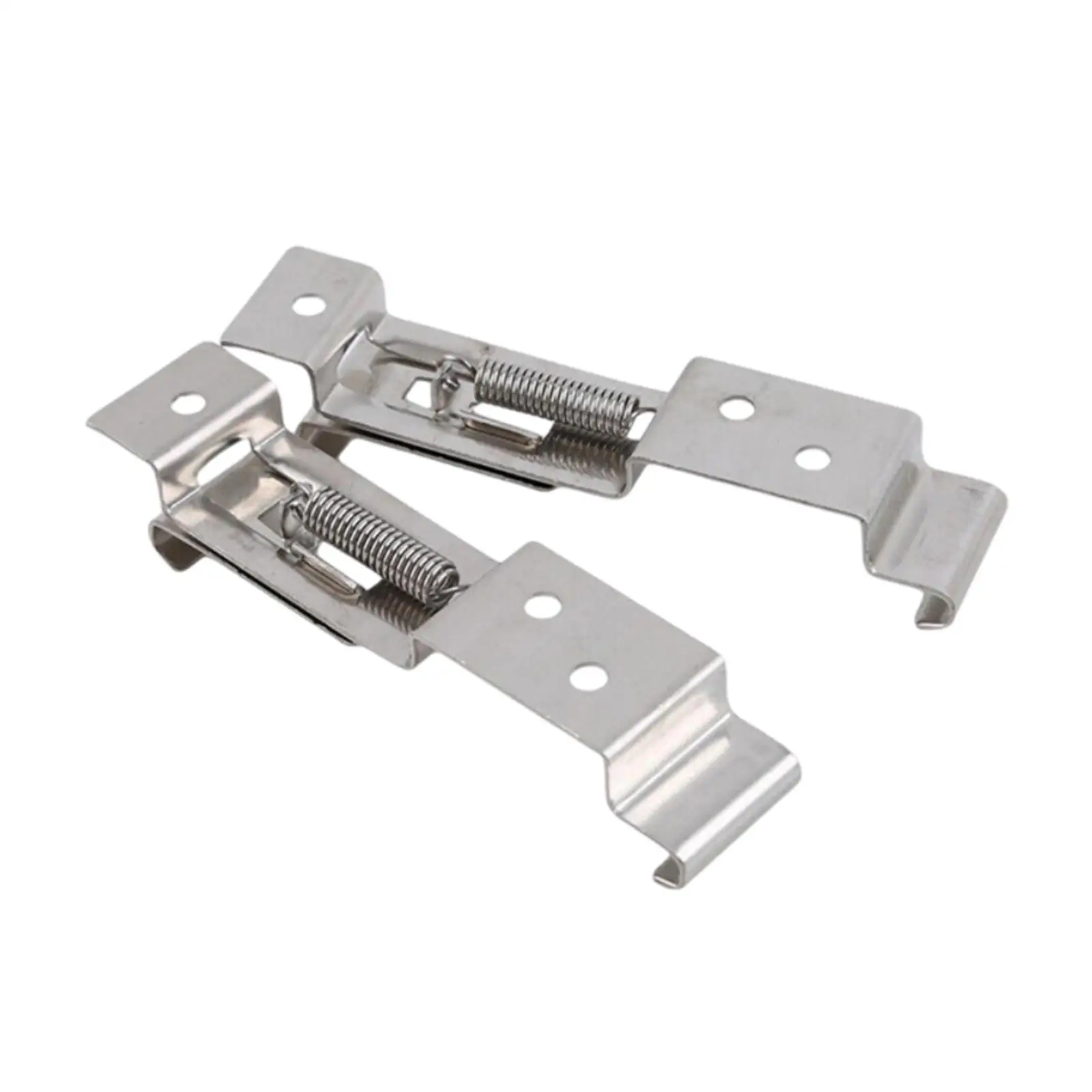 2Pcs Cars License Plate Cover Auto Trailer Number Plate Clips Spring Bracket for Truck RV Sturdy Repair Part Replacement