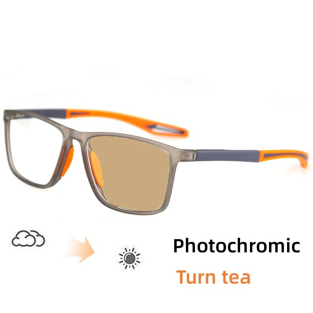 Outdoor Photochrome Myopie Brille Vintage TR90 Rahmen Anti Blau Licht Nahsicht Sonnenbrille Retro Rezept Minus Brillen – Detail 9