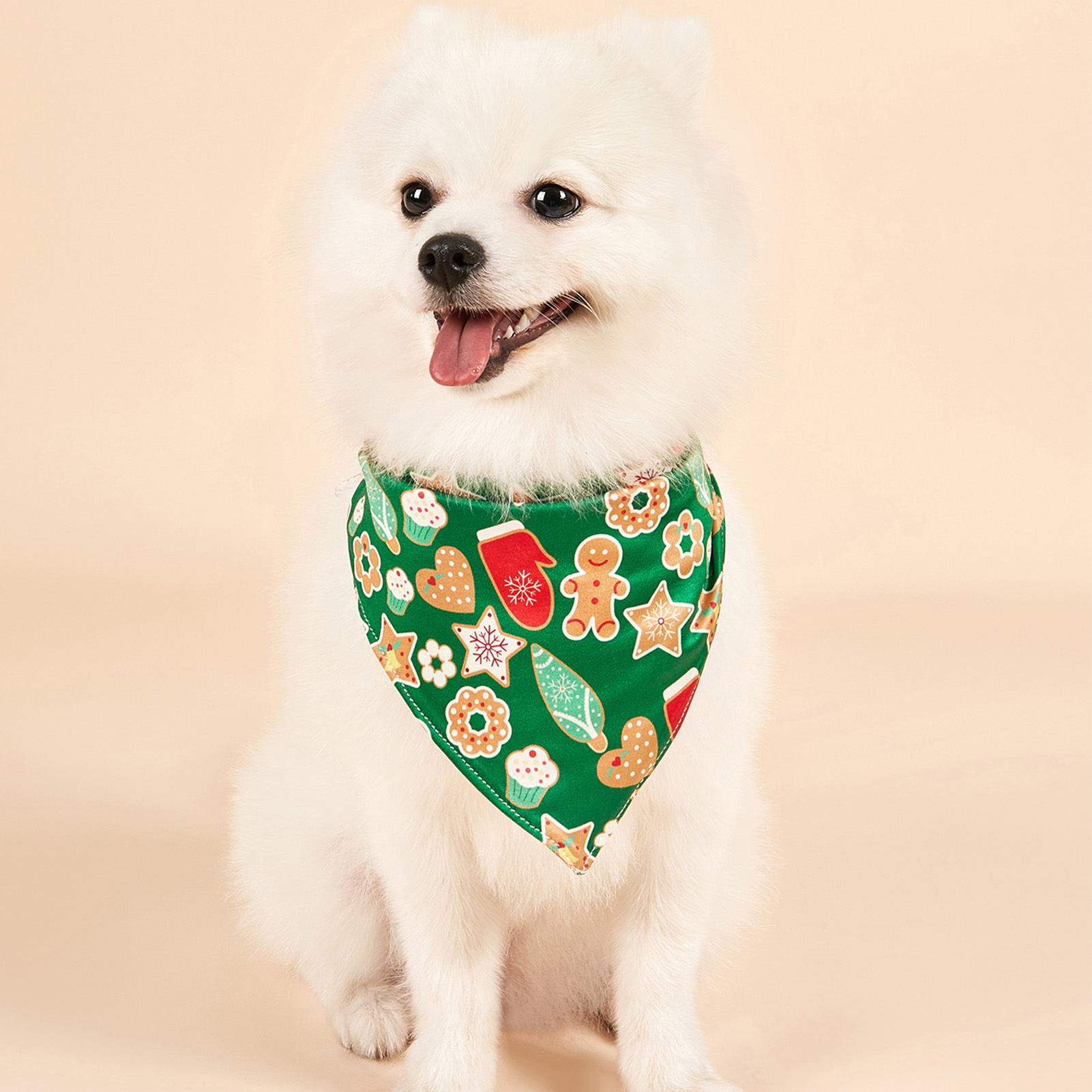 Title 6, Christmas Dog Bandanas Santa Claus Dog Scarf Fo...