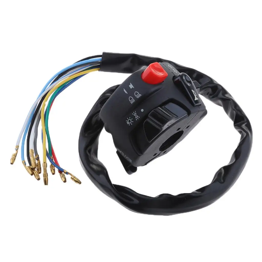 Motorcycle /8 `` Handlebar Horn / Signal Lights Control Switch