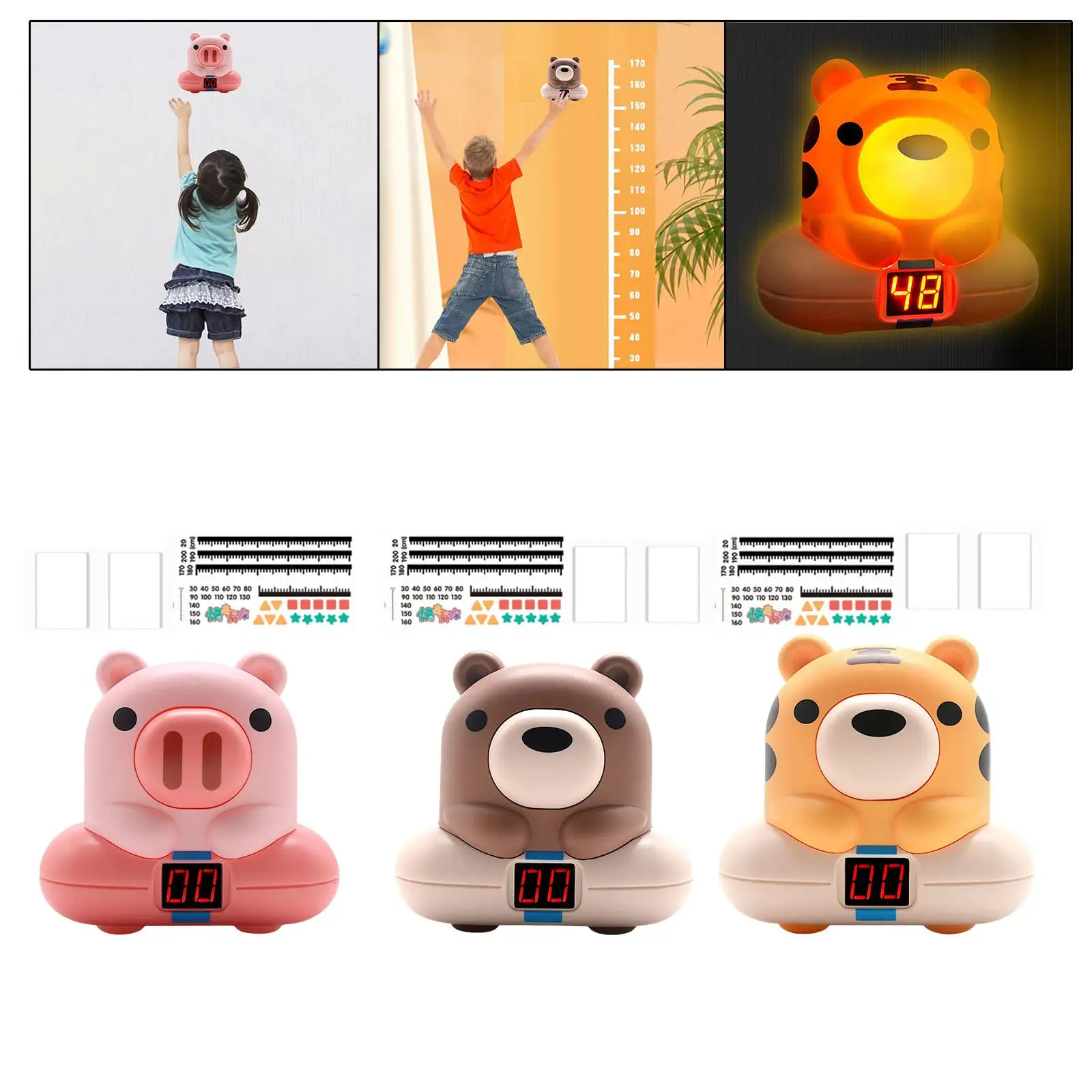 Wall Mounted Touch Jump Toy Accessories Counting Training Equipment Baby Slaps Toys Kids for Children Sports Parent Bedroom Home