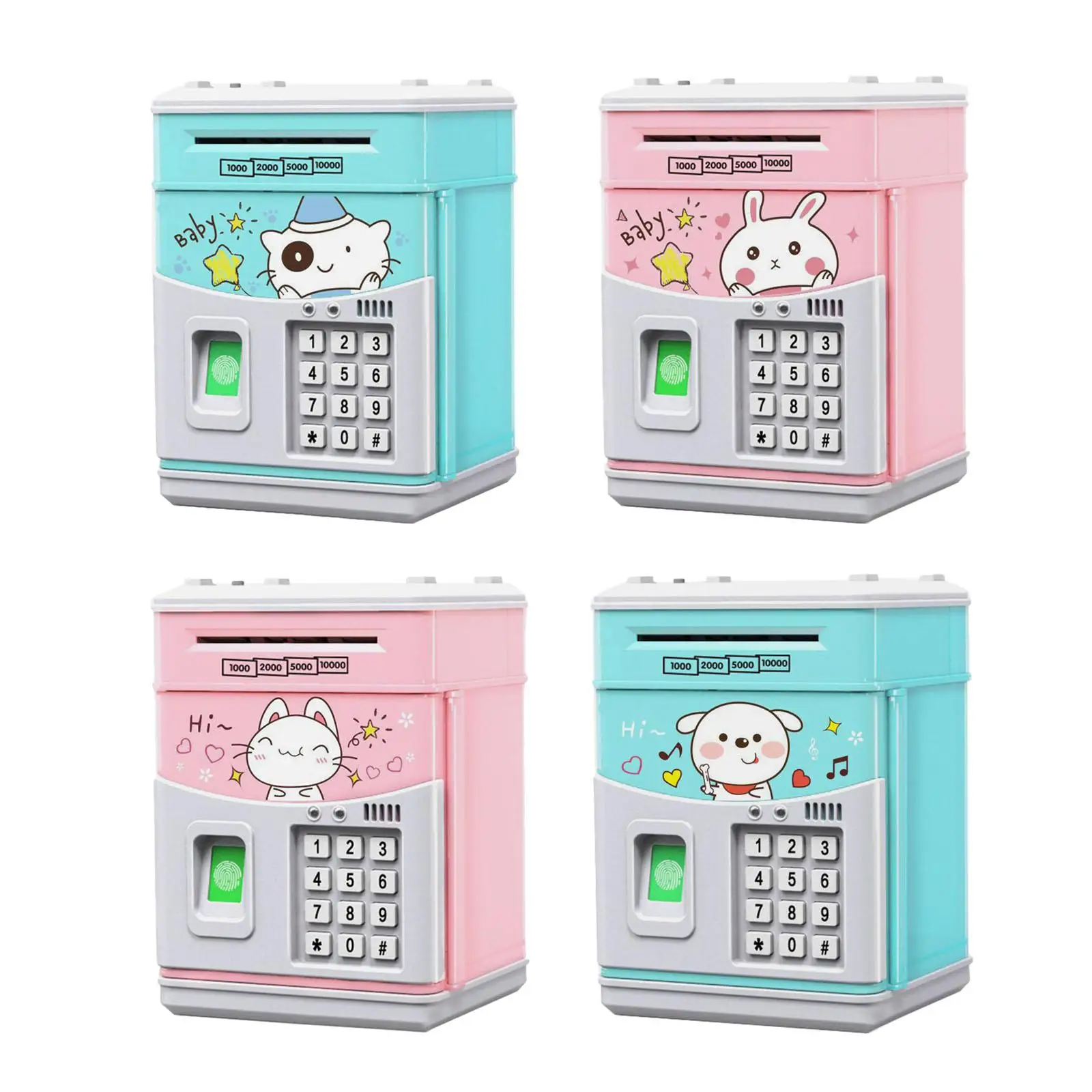 ATM Piggy Money Password Protection Automatic Door Opening for Boys Girls Kids Birthday Gifts