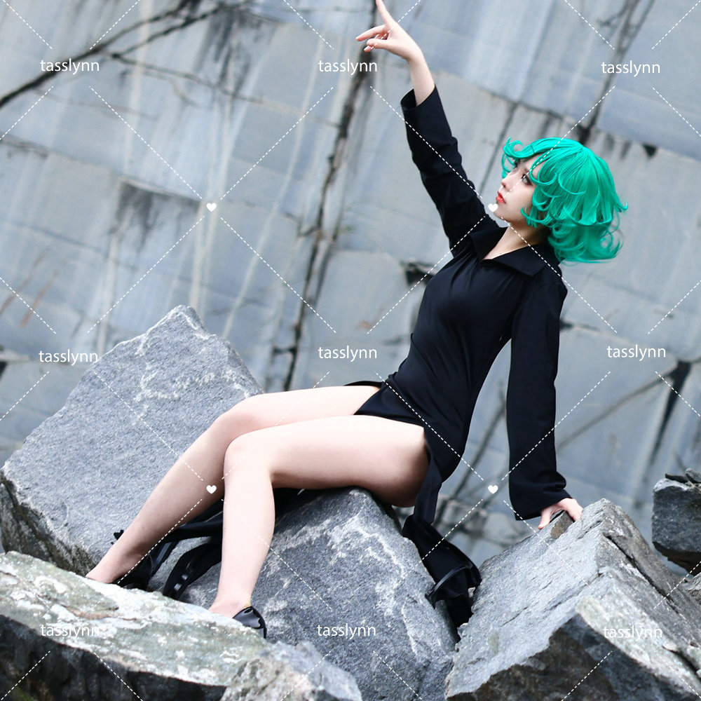 Аниме ONE PUNCH MAN ONE PUNCH-MAN Tatsumaki Косплей Костюм Zentai  комбинезон Tatsumaki платье полный комплект костюм | AliExpress