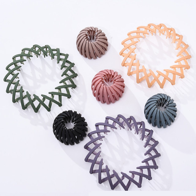 Magic Hair Clip Bird Nest Shaped Hair Holder Velvet Hair Ring Ball Head Hair  Device High Ponytail Artifact Hair Accessories - AliExpress