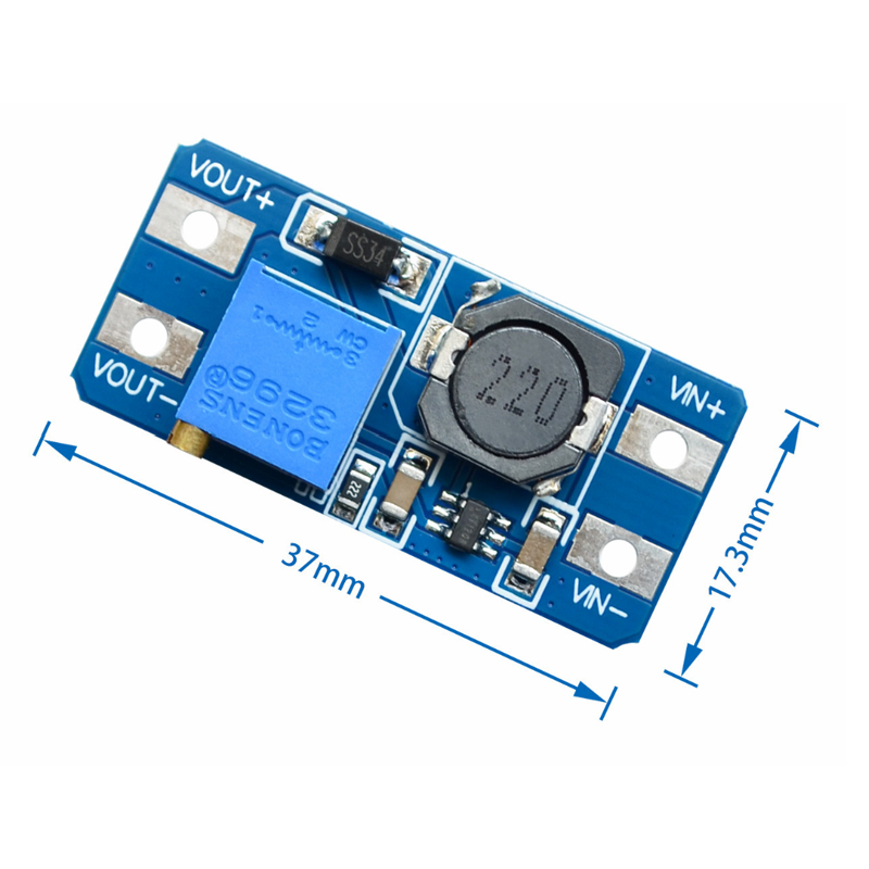 Módulo de impulso ajustável, 28V, 2A, Arduino,