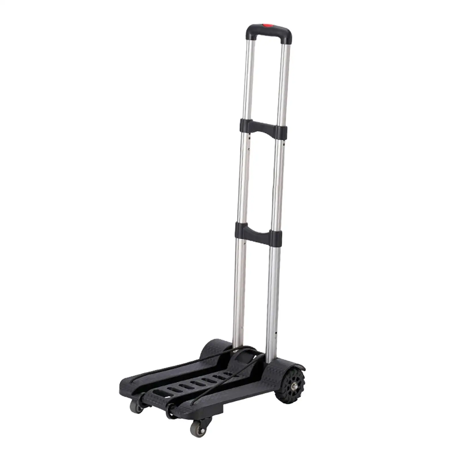 Folding Hand Truck Cart Travel Telescoping Handle Moving Luggage Trolley
