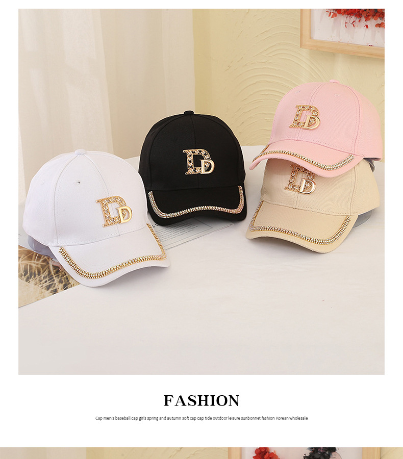 Title 12, New Women Hat Double D Decoration Shiny Basebal...