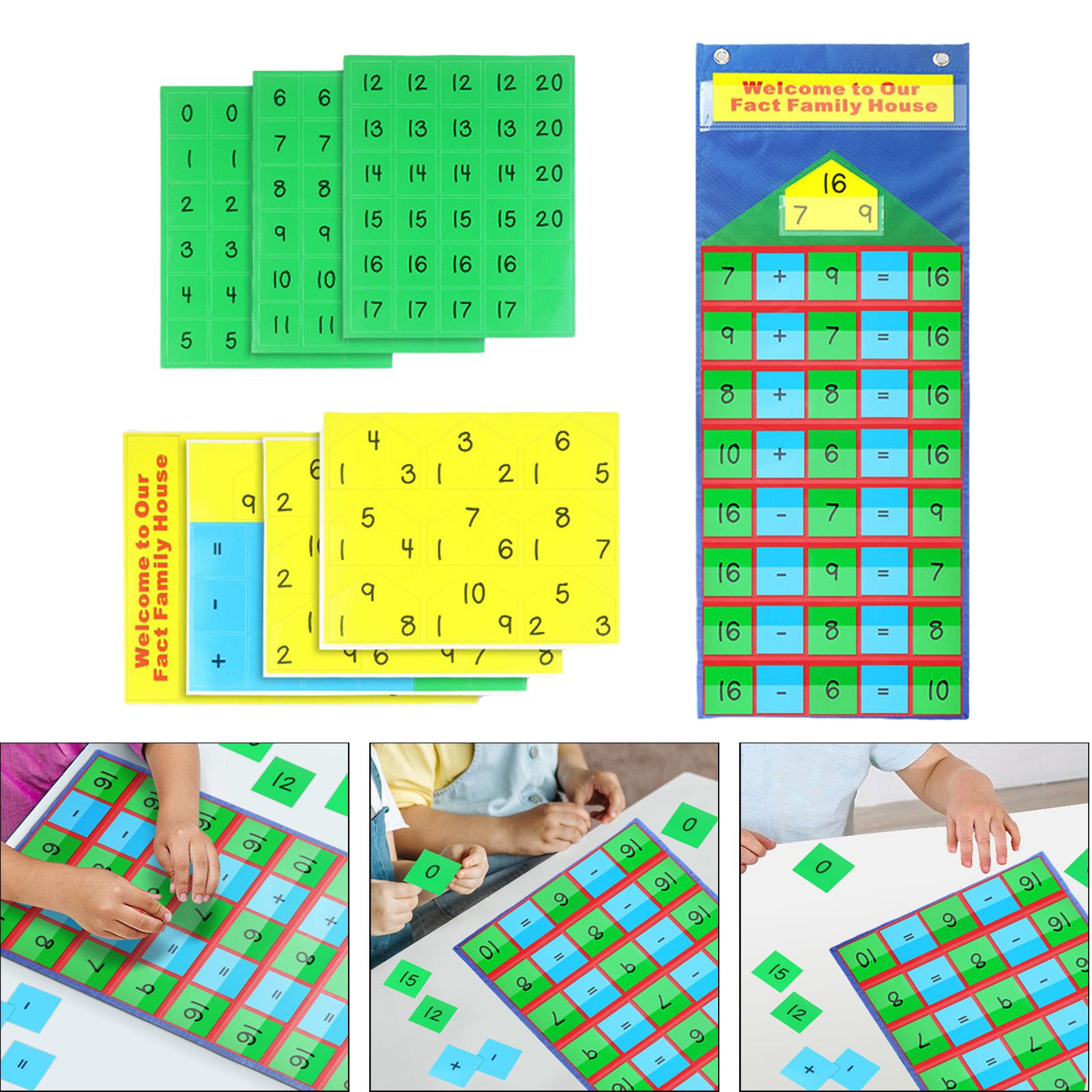 Математический календарь, образовательная карманная диаграмма, сложение,  вычитание, обучение для дошкольников, все о количестве деятельности,  начальный дом | AliExpress