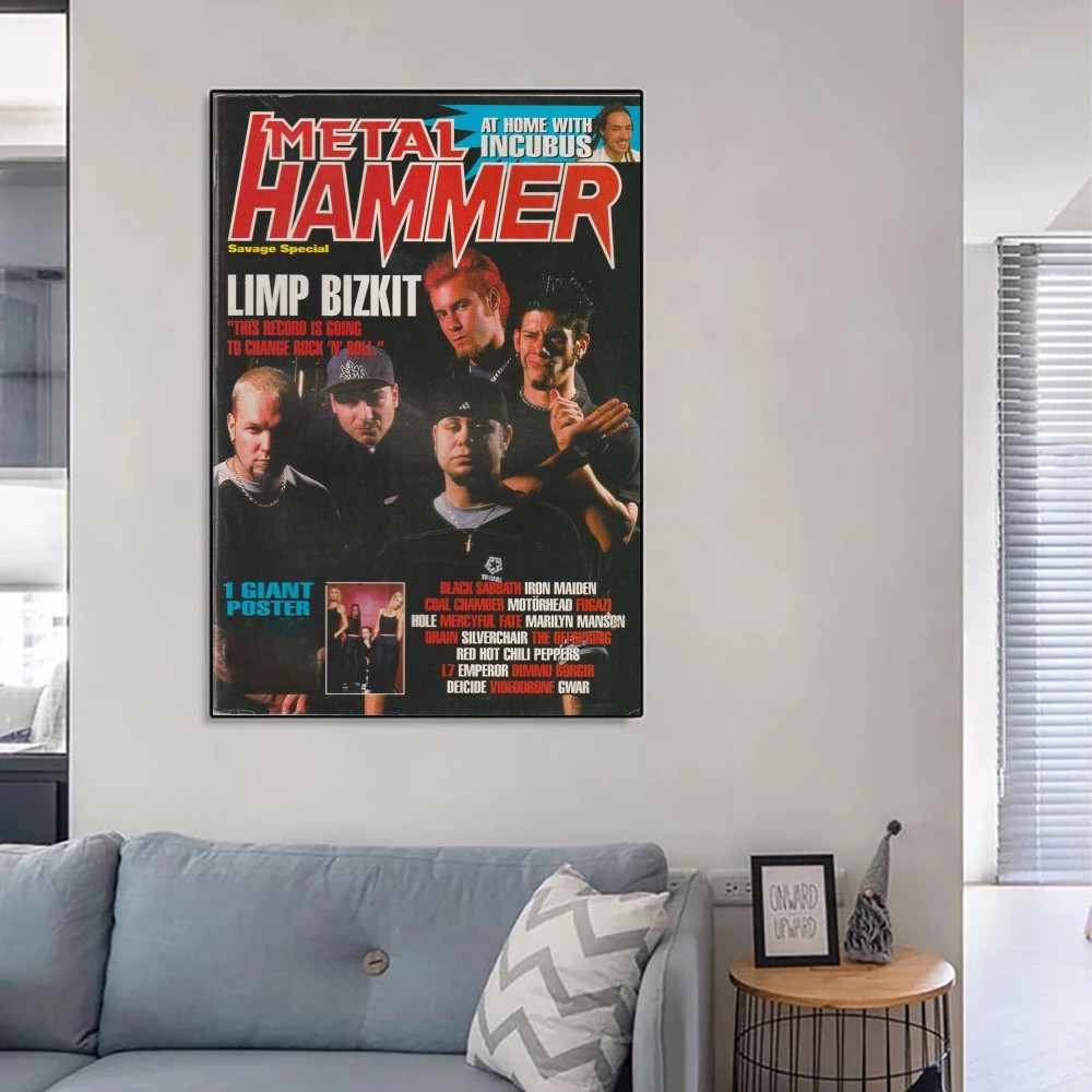 Description Picture 6 of itemLimp Bizkit Poster No Framed Poster Kraft Club Bar Paper Vintage Poster Wall Art Painting Bedroom Study Stickers