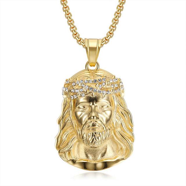 Jesus Face hotsell Head Medal Charm Necklace Pendant