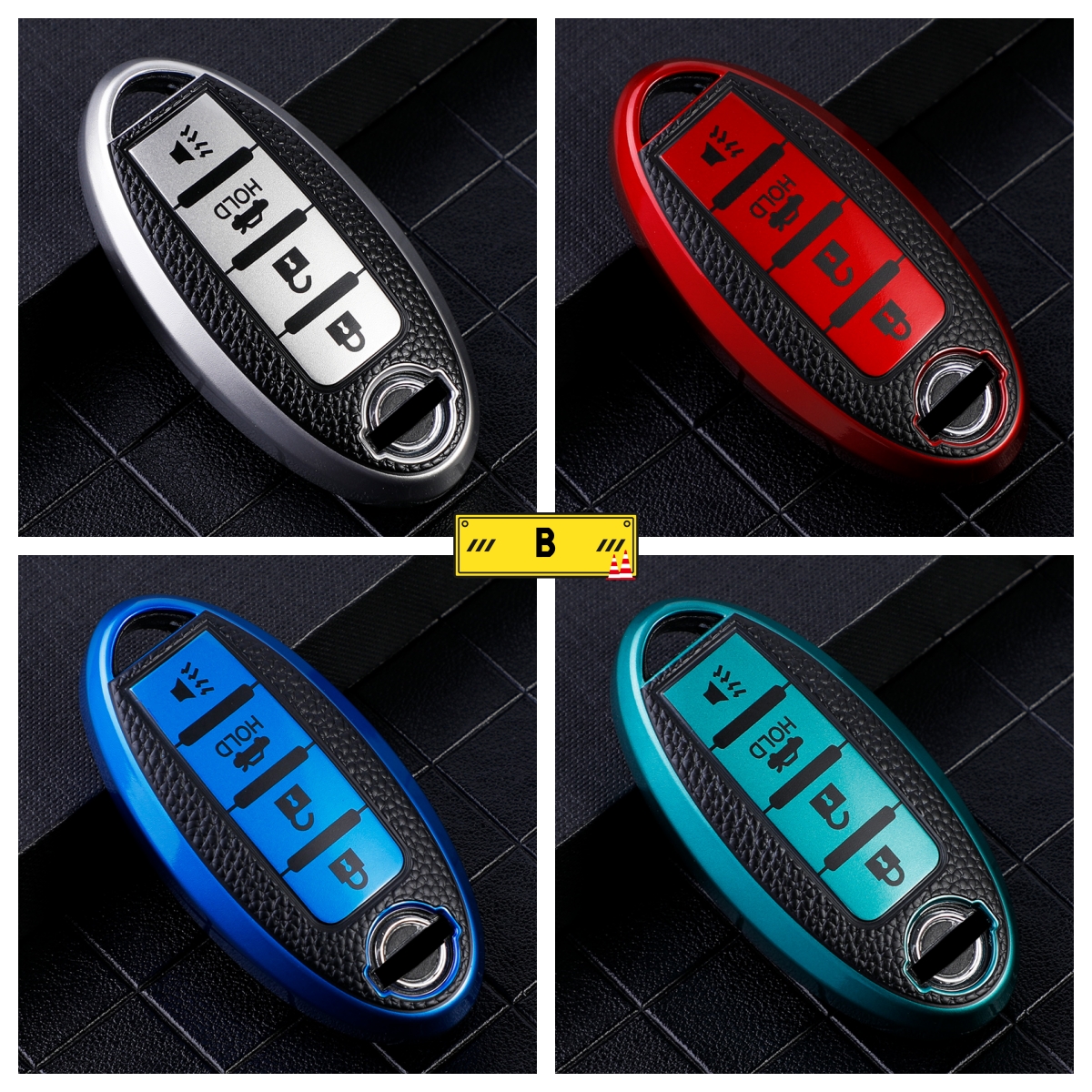 TPU Leder Auto Schlüssel Fall Abdeckung für Nissan Leaf Micra Qashqai J11 J10 X Trail T32 Versa Note Patrol Schlüssel Fob Abdeckung Zubehör – Detail 3