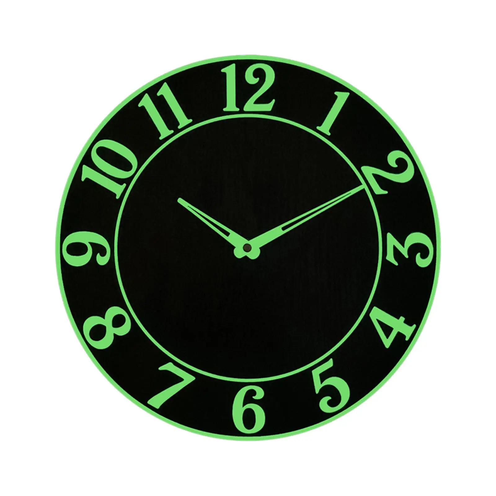 12 inch Luminous Wall Clock Non Ticking Round Light in The Dark Hanging Clock for Kitchen Dining Room Cafe Home Bedroom