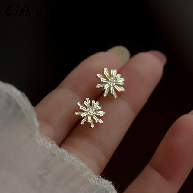 Flower stud earring deals plant