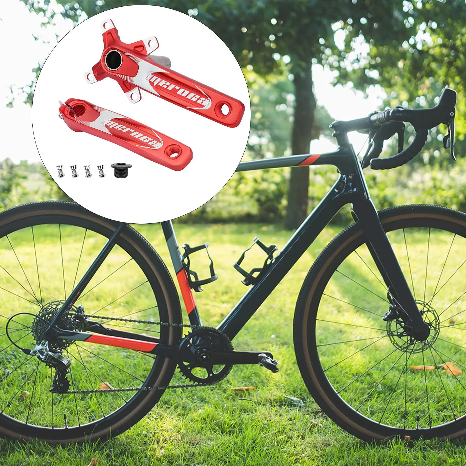 104BCD Bicycle Crankset 170mm Mountain Bike Crank Arm Set With BB Bolts MTB Road Bike Part