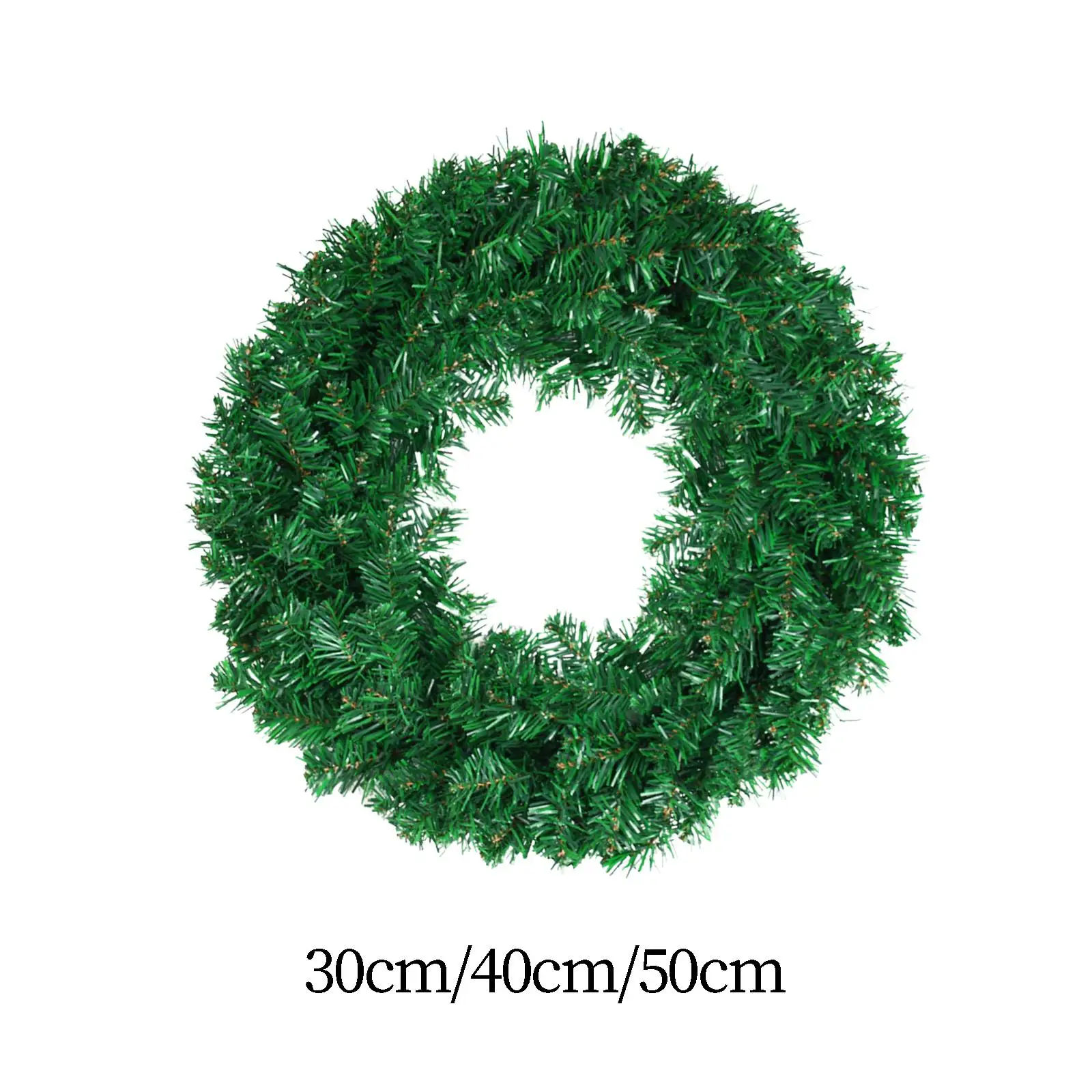 Green Artificial Wreath Christmas Wreath Realistic Vivid for Party, Bars,