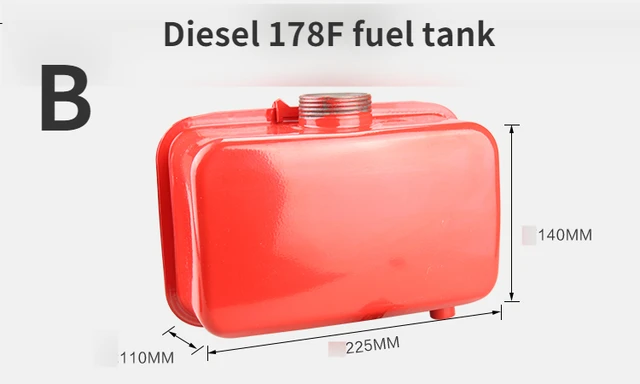 Für E43 170F Auto Teile Benzin Motor Pumpe Kraftstoff Tank Zubehör 168F Rot  Tank Dreschen Maschine Power Tank - AliExpress