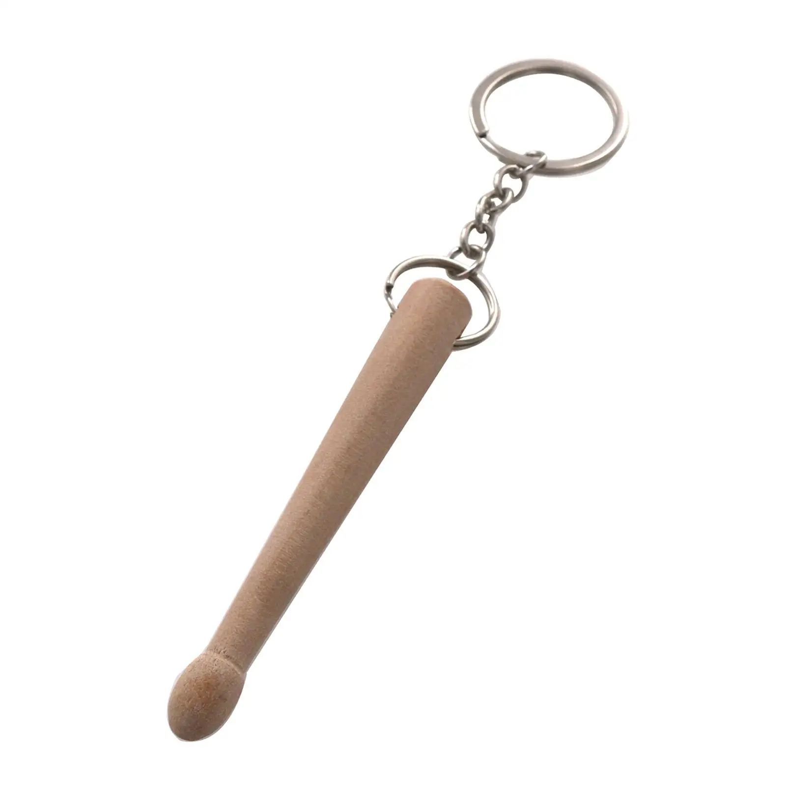 Drumstick Keychain Key Pendant Portable Wood Keychain Drumsticks Percussion Key Chain for Decoration Backpack Drummer Friends