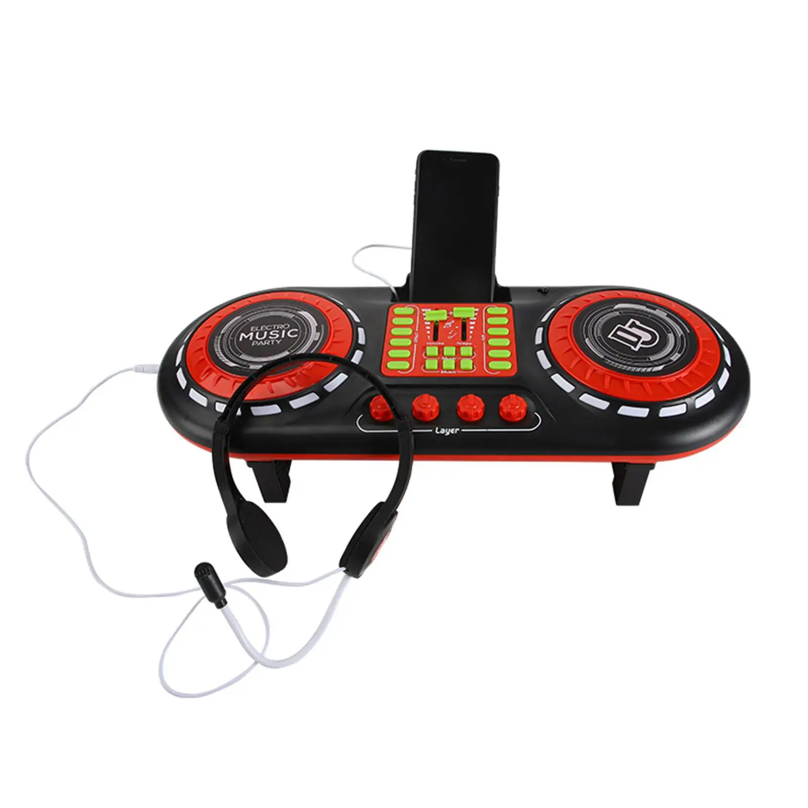 Kids Toys DJ Mixer DJ Turntable Music Mixer Gift Musical Toys for Children 3+ Years Boys