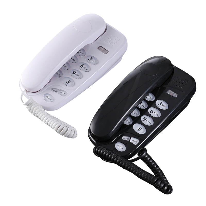 Description Picture 2 of itemWall Mounted Phone Fixed Landline Desktop Telephones with Call Light, Mute, and Redial Function Clear Sound 96BA