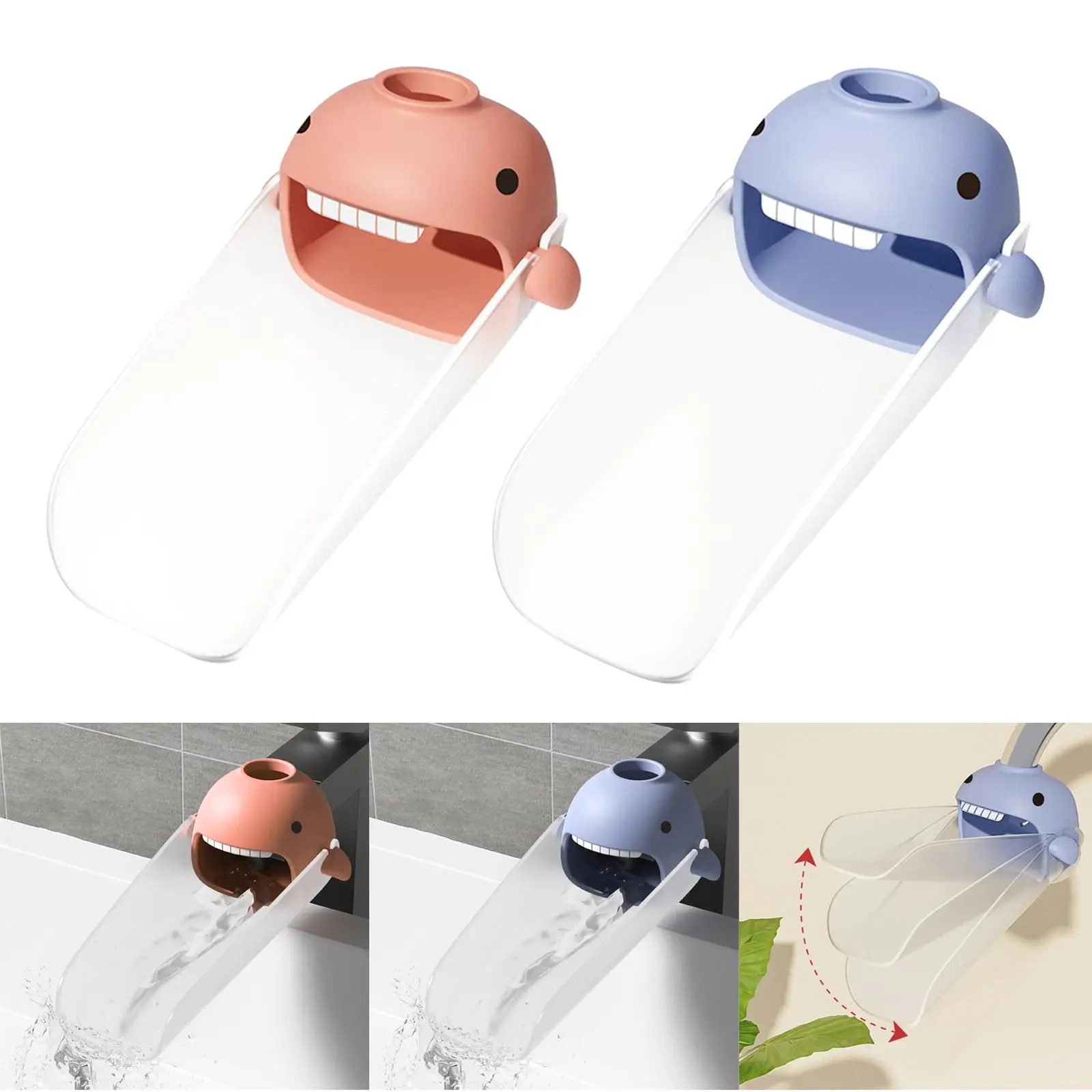 Cute Kids Sink Faucet Extender 14cm Long Bathroom Spout  Hand Washing Faucet Extender