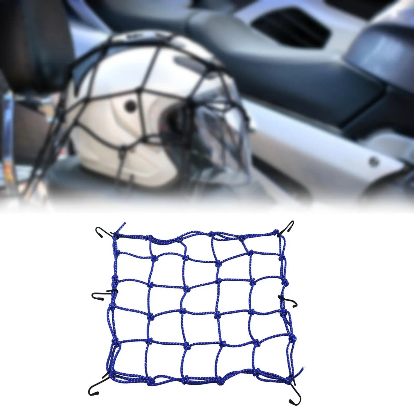 Helmets Luggage Net with 6 Hooks Motorcycle Accessories Motorcycle Cargo Net